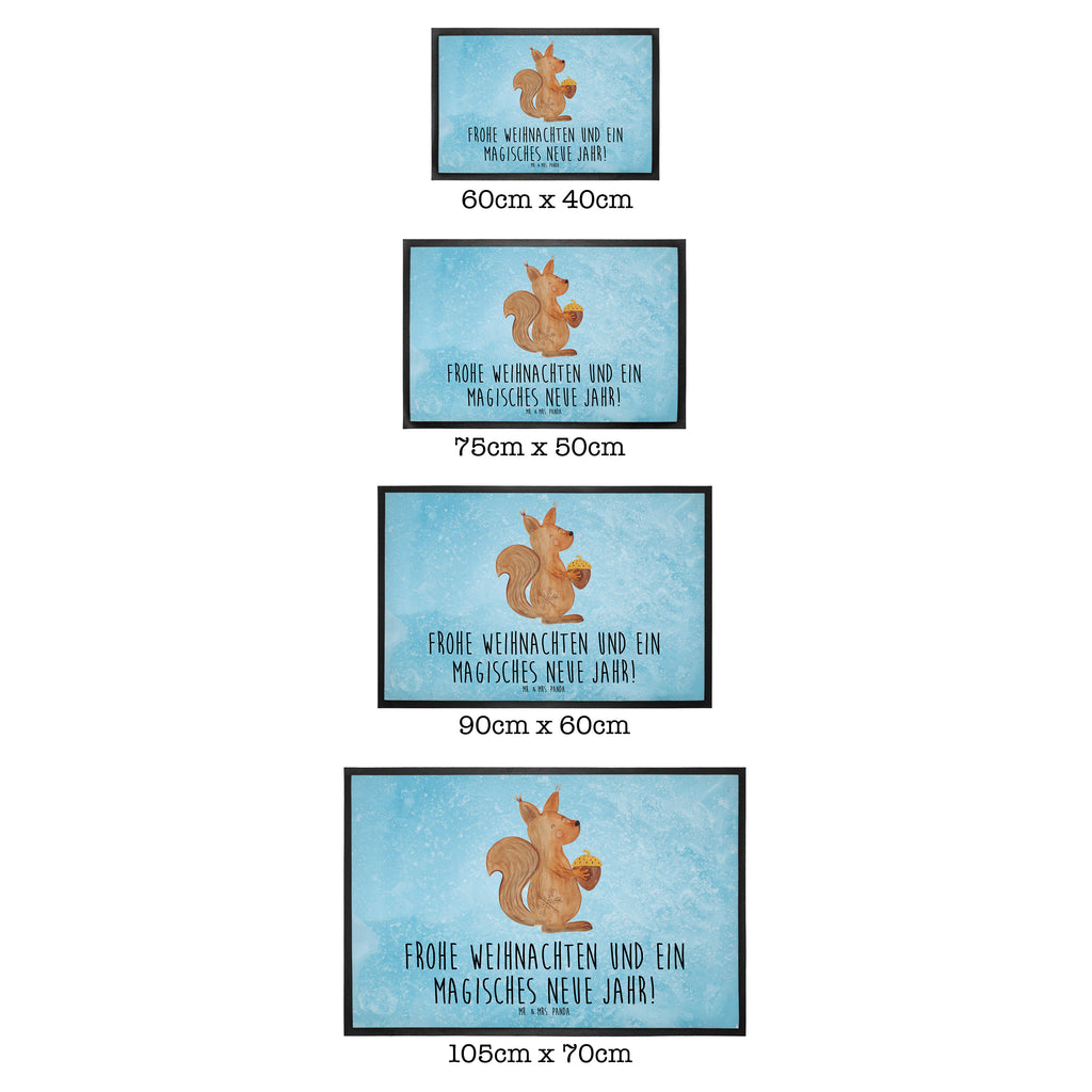 Fußmatte Eichhörnchen Weihnachten Frohe Weihnachten, Frohes neues Jahr, Guten Rutsch, Weihnachten, Weihnachtsmotiv, Weihnachtsgruß, Neujahr, Vogel Türvorleger, Schmutzmatte, Fußabtreter, Matte, Schmutzfänger, Fußabstreifer, Schmutzfangmatte, Türmatte, Motivfußmatte,  Haustürmatte, Vorleger  Winter, Weihnachten, Weihnachtsdeko, Nikolaus, Advent, Heiligabend, Wintermotiv