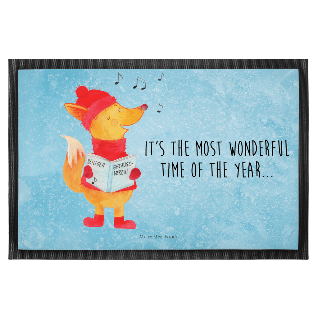 Fußmatte Fuchs Sänger Fuchs, Füchse, Weihnachten, Heiligabend, Winter, Sänger, Geschenk Sänger, Singen, Weihnachtslieder Türvorleger, Schmutzmatte, Fußabtreter, Matte, Schmutzfänger, Fußabstreifer, Schmutzfangmatte, Türmatte, Motivfußmatte,  Haustürmatte, Vorleger  Winter, Weihnachten, Weihnachtsdeko, Nikolaus, Advent, Heiligabend, Wintermotiv
