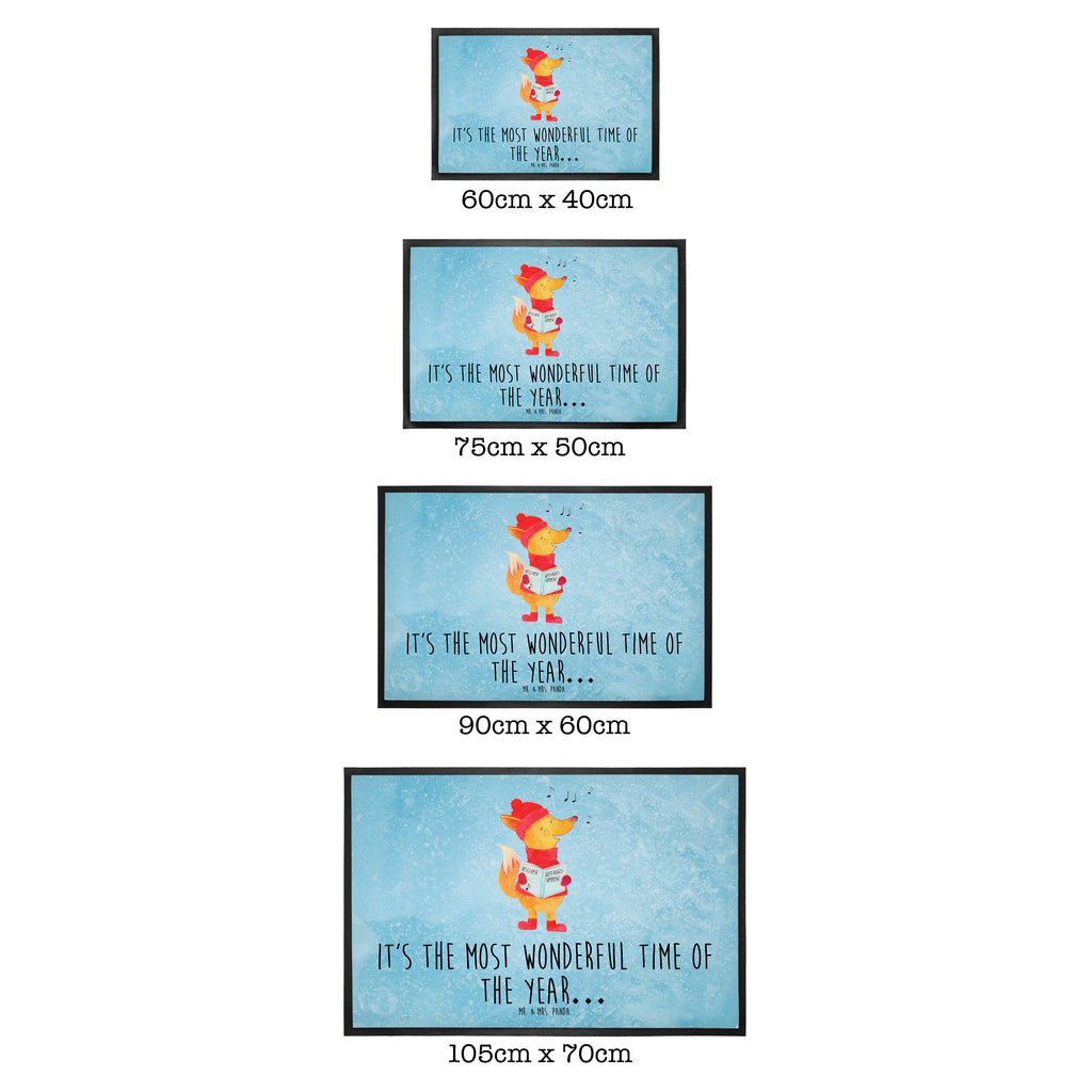 Fußmatte Fuchs Sänger Fuchs, Füchse, Weihnachten, Heiligabend, Winter, Sänger, Geschenk Sänger, Singen, Weihnachtslieder Türvorleger, Schmutzmatte, Fußabtreter, Matte, Schmutzfänger, Fußabstreifer, Schmutzfangmatte, Türmatte, Motivfußmatte,  Haustürmatte, Vorleger  Winter, Weihnachten, Weihnachtsdeko, Nikolaus, Advent, Heiligabend, Wintermotiv