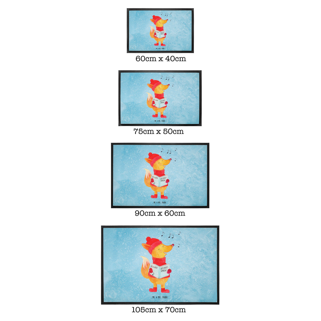 Fußmatte Fuchs Sänger Fuchs, Füchse, Weihnachten, Heiligabend, Winter, Sänger, Geschenk Sänger, Singen, Weihnachtslieder Türvorleger, Schmutzmatte, Fußabtreter, Matte, Schmutzfänger, Fußabstreifer, Schmutzfangmatte, Türmatte, Motivfußmatte,  Haustürmatte, Vorleger  Winter, Weihnachten, Weihnachtsdeko, Nikolaus, Advent, Heiligabend, Wintermotiv