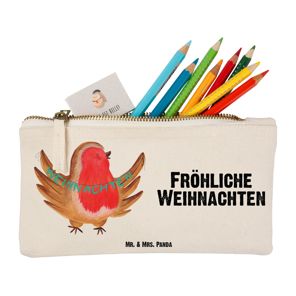 Schminktasche Rotkehlchen Weihnachten Frohe Weihnachten, Weihnachten, Weihnachtsmotiv, Weihnachtsgruß, Heiligabend, Winter, Vogel, xmas Schminktasche, Kosmetiktasche, Kosmetikbeutel, Stiftemäppchen, Etui, Federmappe, Makeup, XXL, Schminketui, Kosmetiketui, Schlamperetui  Winter, Weihnachten, Weihnachtsdeko, Nikolaus, Advent, Heiligabend, Wintermotiv