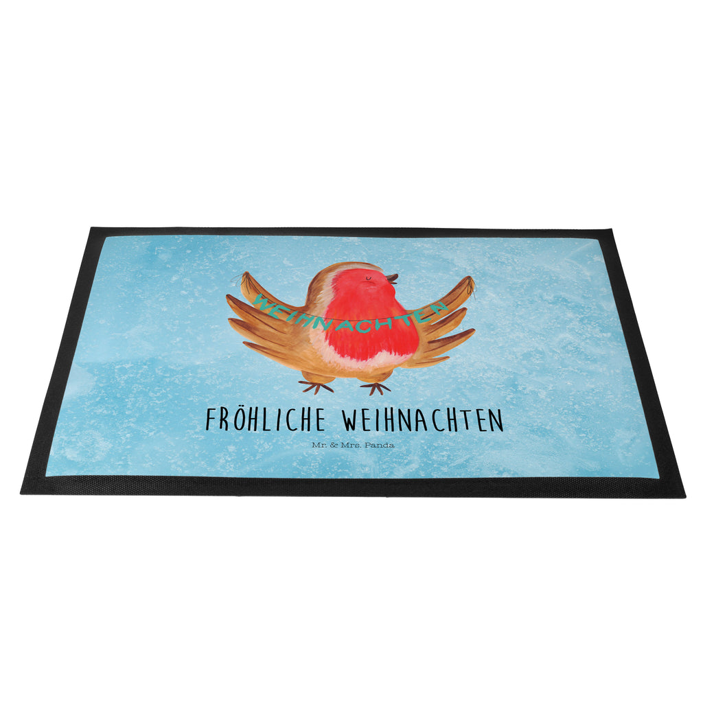 Fußmatte Rotkehlchen Weihnachten Frohe Weihnachten, Weihnachten, Weihnachtsmotiv, Weihnachtsgruß, Heiligabend, Winter, Vogel, xmas Türvorleger, Schmutzmatte, Fußabtreter, Matte, Schmutzfänger, Fußabstreifer, Schmutzfangmatte, Türmatte, Motivfußmatte,  Haustürmatte, Vorleger  Winter, Weihnachten, Weihnachtsdeko, Nikolaus, Advent, Heiligabend, Wintermotiv