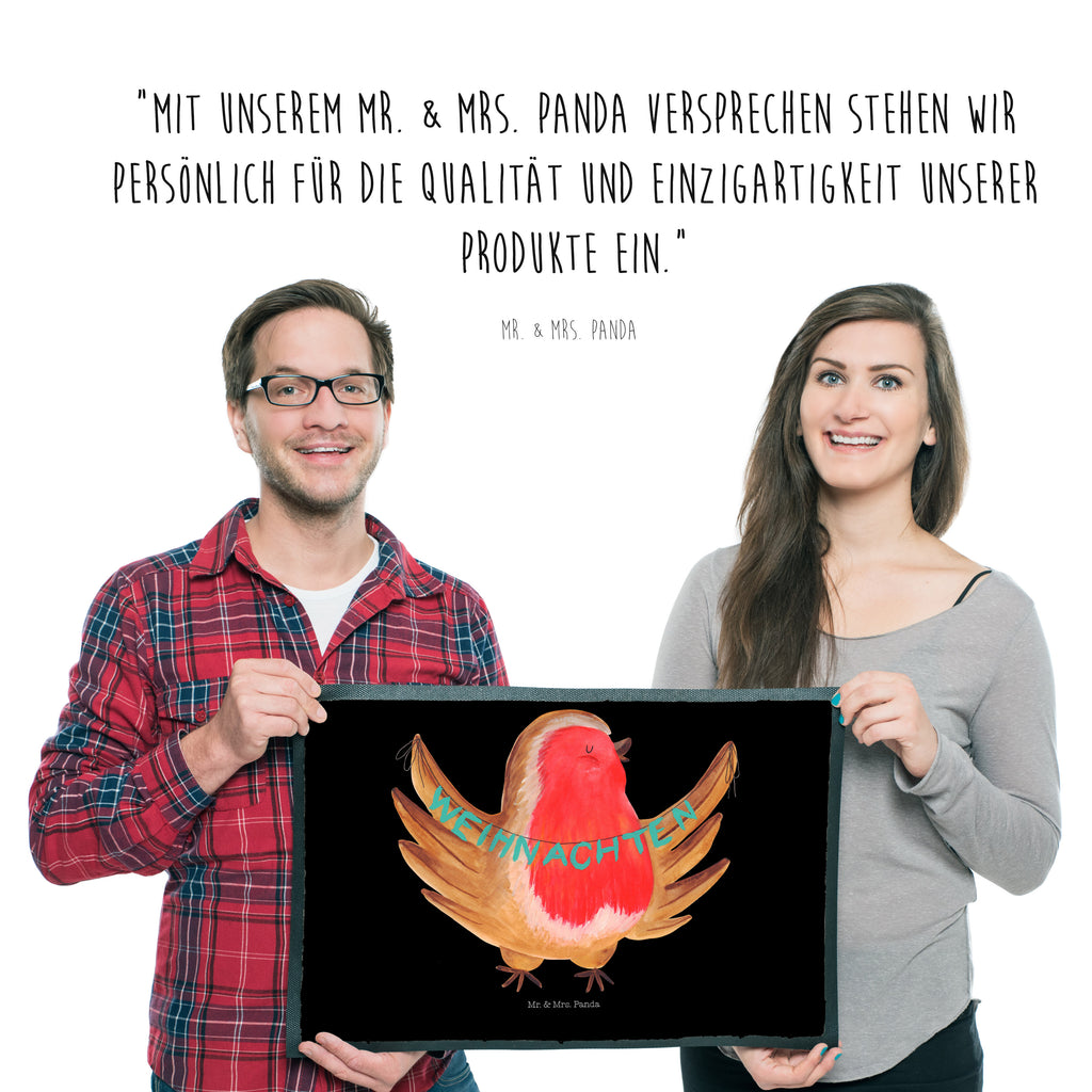 Fußmatte Rotkehlchen Weihnachten Frohe Weihnachten, Weihnachten, Weihnachtsmotiv, Weihnachtsgruß, Heiligabend, Winter, Vogel, xmas Türvorleger, Schmutzmatte, Fußabtreter, Matte, Schmutzfänger, Fußabstreifer, Schmutzfangmatte, Türmatte, Motivfußmatte,  Haustürmatte, Vorleger  Winter, Weihnachten, Weihnachtsdeko, Nikolaus, Advent, Heiligabend, Wintermotiv