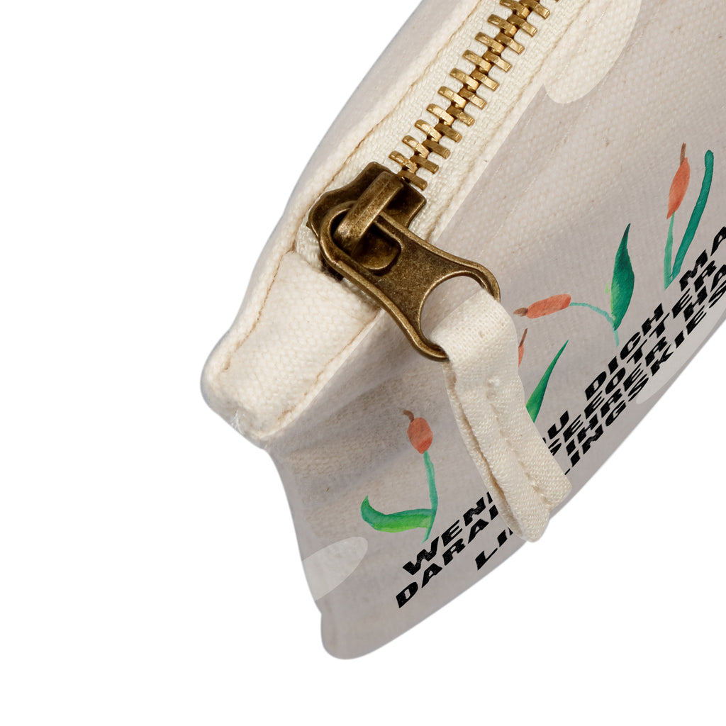 Schminktasche Otter mit Stein Schminktasche, Kosmetiktasche, Kosmetikbeutel, Stiftemäppchen, Etui, Federmappe, Makeup, XXL, Schminketui, Kosmetiketui, Schlamperetui, Otter, Fischotter, Seeotter, Otter Seeotter See Otter