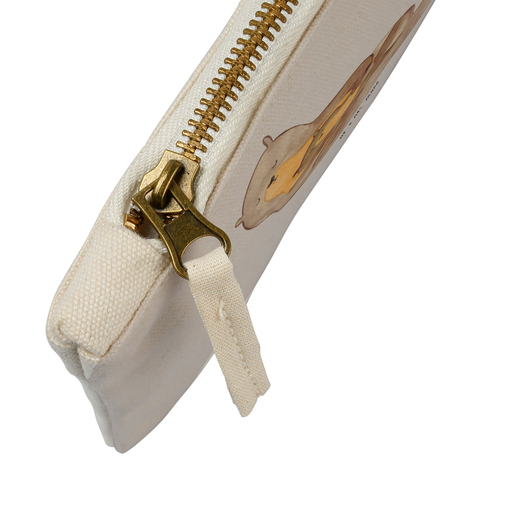 Schminktasche Otter mit Kind Schminktasche, Kosmetiktasche, Kosmetikbeutel, Stiftemäppchen, Etui, Federmappe, Makeup, XXL, Schminketui, Kosmetiketui, Schlamperetui, Otter, Fischotter, Seeotter, Otter Seeotter See Otter