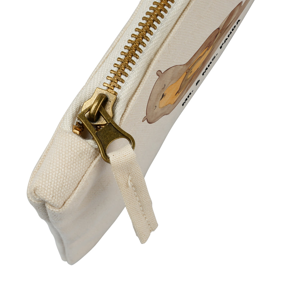 Schminktasche Otter mit Kind Schminktasche, Kosmetiktasche, Kosmetikbeutel, Stiftemäppchen, Etui, Federmappe, Makeup, XXL, Schminketui, Kosmetiketui, Schlamperetui, Otter, Fischotter, Seeotter, Otter Seeotter See Otter