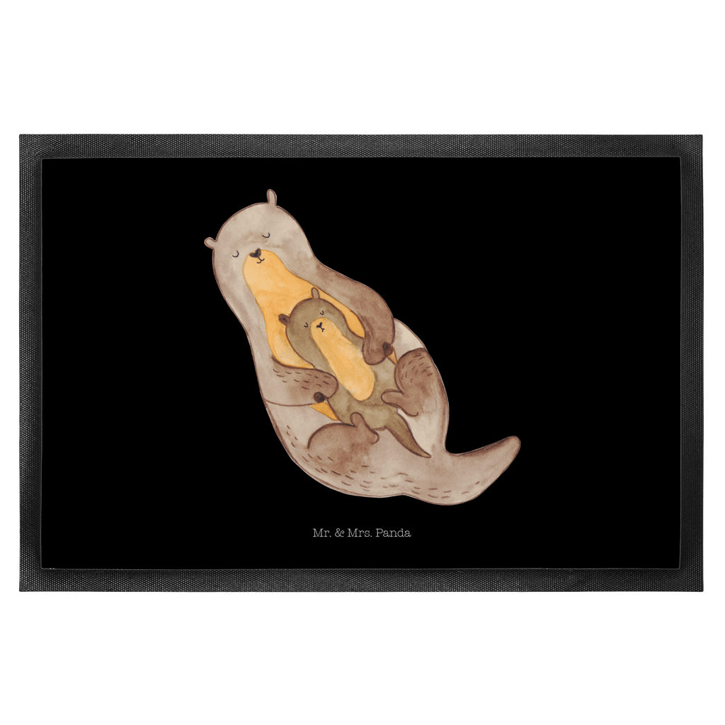 Fußmatte Otter mit Kind Otter Seeotter See Otter Türvorleger, Schmutzmatte, Fußabtreter, Matte, Schmutzfänger, Fußabstreifer, Schmutzfangmatte, Türmatte, Motivfußmatte,  Haustürmatte, Vorleger  Otter,  Fischotter,  Seeotter