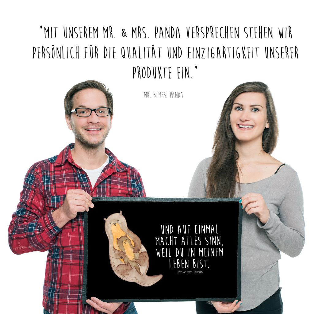 Fußmatte Otter mit Kind Otter Seeotter See Otter Türvorleger, Schmutzmatte, Fußabtreter, Matte, Schmutzfänger, Fußabstreifer, Schmutzfangmatte, Türmatte, Motivfußmatte,  Haustürmatte, Vorleger  Otter,  Fischotter,  Seeotter