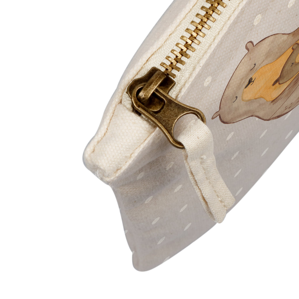 Schminktasche Otter mit Kind Schminktasche, Kosmetiktasche, Kosmetikbeutel, Stiftemäppchen, Etui, Federmappe, Makeup, XXL, Schminketui, Kosmetiketui, Schlamperetui, Otter, Fischotter, Seeotter, Otter Seeotter See Otter