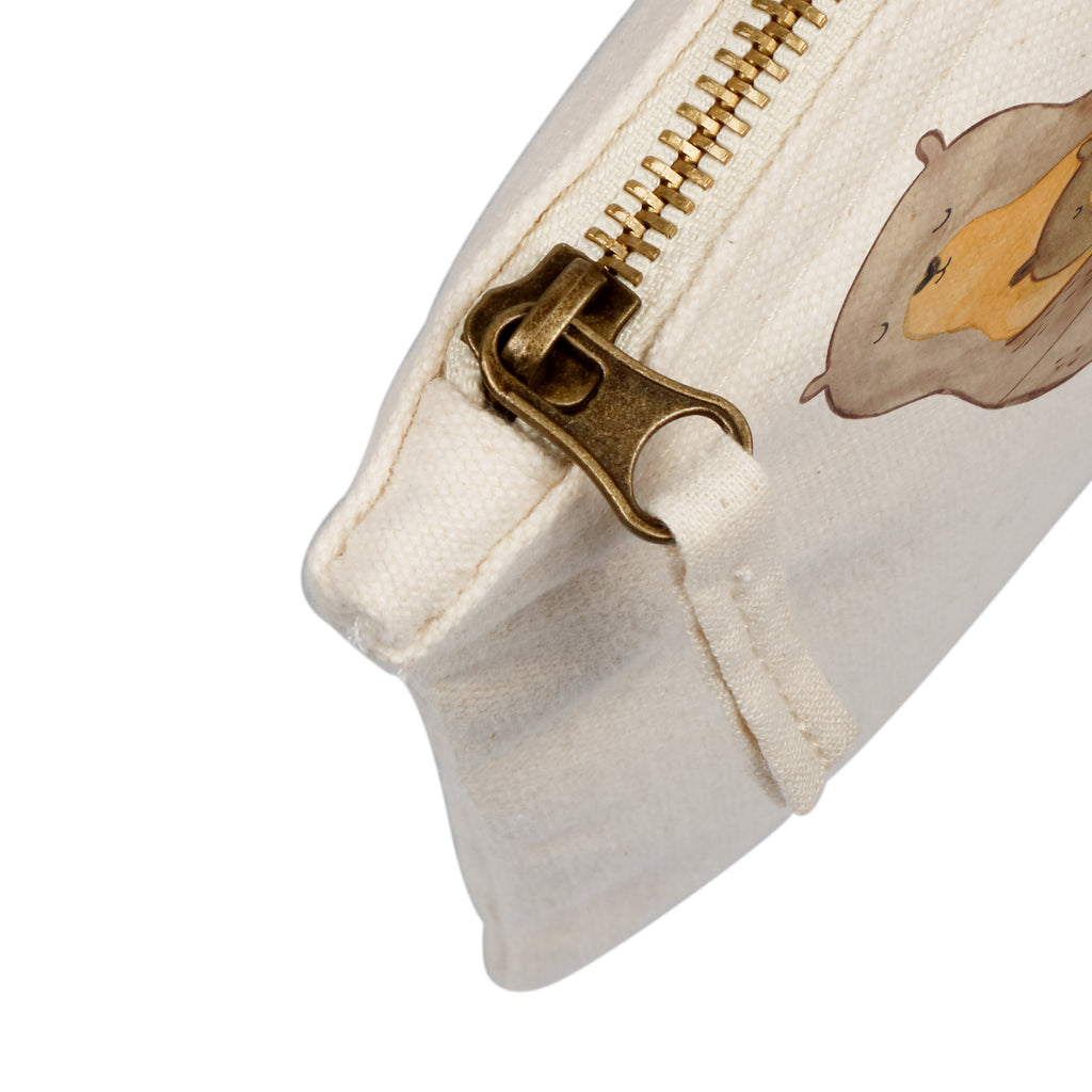 Schminktasche Otter mit Kind Schminktasche, Kosmetiktasche, Kosmetikbeutel, Stiftemäppchen, Etui, Federmappe, Makeup, XXL, Schminketui, Kosmetiketui, Schlamperetui, Otter, Fischotter, Seeotter, Otter Seeotter See Otter