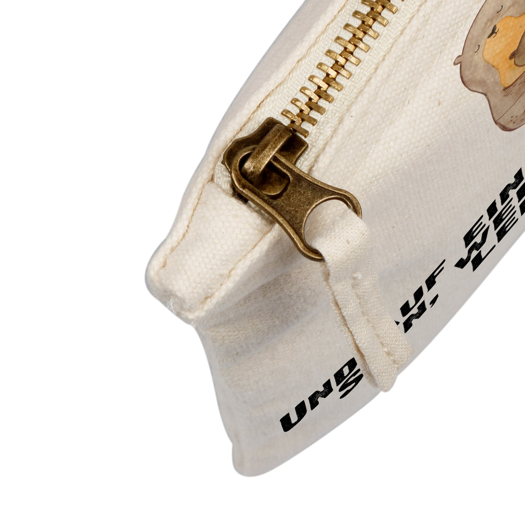 Schminktasche Otter mit Kind Schminktasche, Kosmetiktasche, Kosmetikbeutel, Stiftemäppchen, Etui, Federmappe, Makeup, XXL, Schminketui, Kosmetiketui, Schlamperetui, Otter, Fischotter, Seeotter, Otter Seeotter See Otter