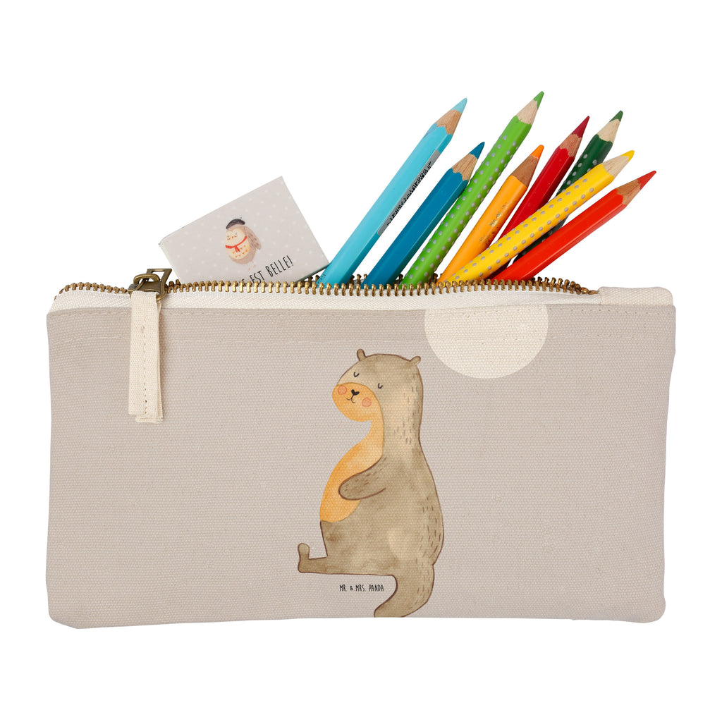 Schminktasche Otter Bauch Schminktasche, Kosmetiktasche, Kosmetikbeutel, Stiftemäppchen, Etui, Federmappe, Makeup, XXL, Schminketui, Kosmetiketui, Schlamperetui, Otter, Fischotter, Seeotter, Otter Seeotter See Otter
