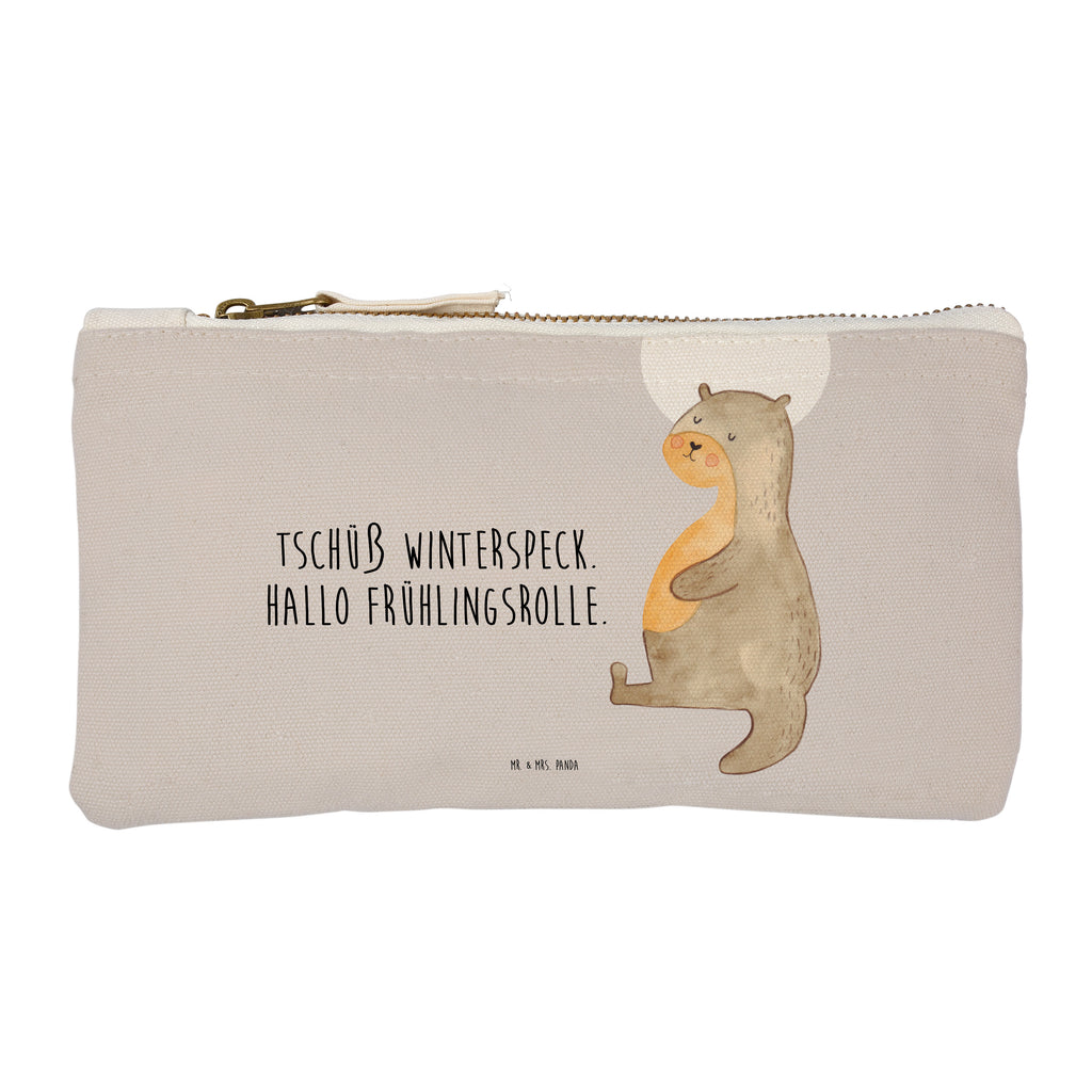Schminktasche Otter Bauch Schminktasche, Kosmetiktasche, Kosmetikbeutel, Stiftemäppchen, Etui, Federmappe, Makeup, XXL, Schminketui, Kosmetiketui, Schlamperetui, Otter, Fischotter, Seeotter, Otter Seeotter See Otter