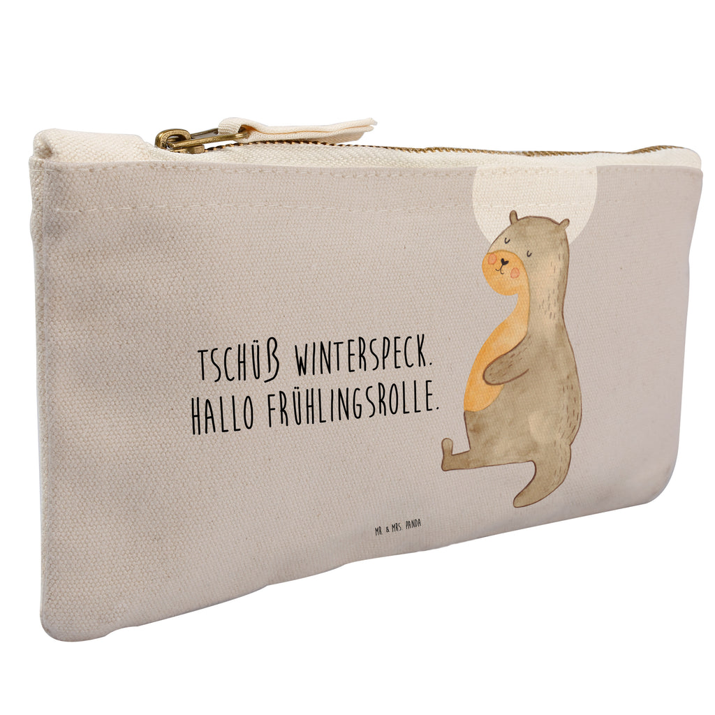 Schminktasche Otter Bauch Schminktasche, Kosmetiktasche, Kosmetikbeutel, Stiftemäppchen, Etui, Federmappe, Makeup, XXL, Schminketui, Kosmetiketui, Schlamperetui, Otter, Fischotter, Seeotter, Otter Seeotter See Otter