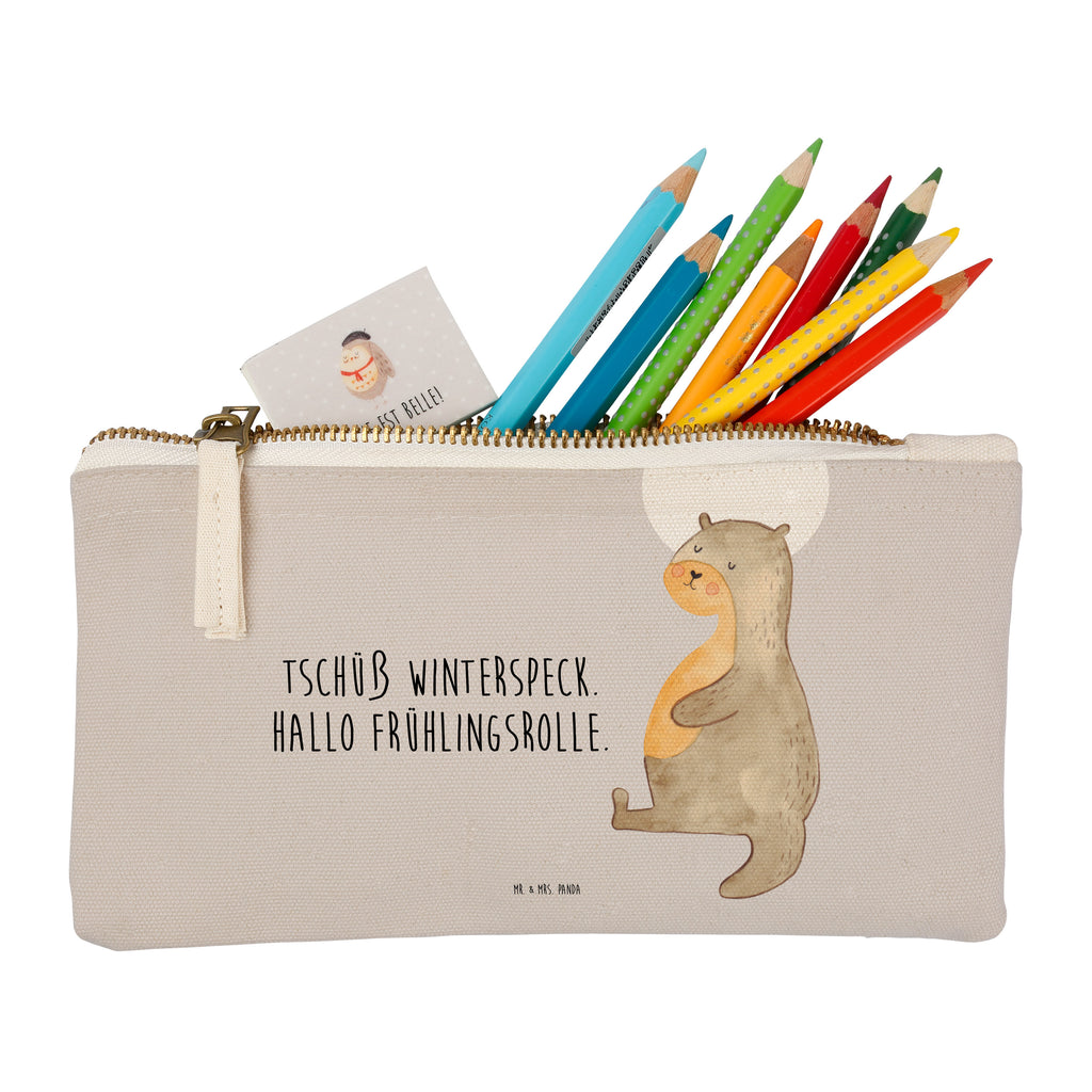 Schminktasche Otter Bauch Schminktasche, Kosmetiktasche, Kosmetikbeutel, Stiftemäppchen, Etui, Federmappe, Makeup, XXL, Schminketui, Kosmetiketui, Schlamperetui, Otter, Fischotter, Seeotter, Otter Seeotter See Otter