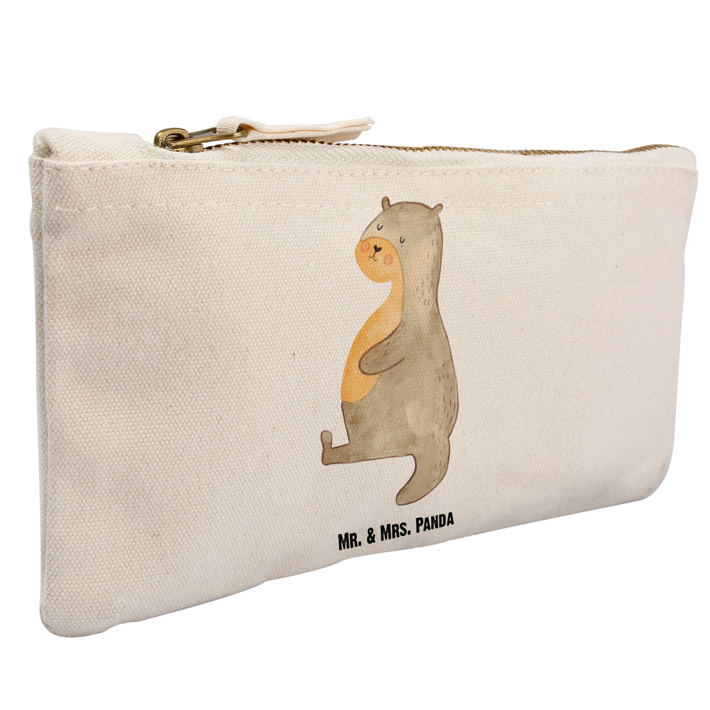Schminktasche Otter Bauch Schminktasche, Kosmetiktasche, Kosmetikbeutel, Stiftemäppchen, Etui, Federmappe, Makeup, XXL, Schminketui, Kosmetiketui, Schlamperetui, Otter, Fischotter, Seeotter, Otter Seeotter See Otter