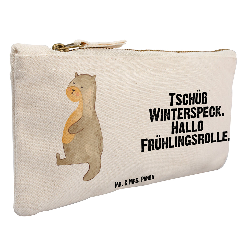 Schminktasche Otter Bauch Schminktasche, Kosmetiktasche, Kosmetikbeutel, Stiftemäppchen, Etui, Federmappe, Makeup, XXL, Schminketui, Kosmetiketui, Schlamperetui, Otter, Fischotter, Seeotter, Otter Seeotter See Otter