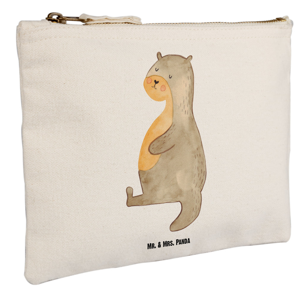 Schminktasche Otter Bauch Schminktasche, Kosmetiktasche, Kosmetikbeutel, Stiftemäppchen, Etui, Federmappe, Makeup, XXL, Schminketui, Kosmetiketui, Schlamperetui, Otter, Fischotter, Seeotter, Otter Seeotter See Otter