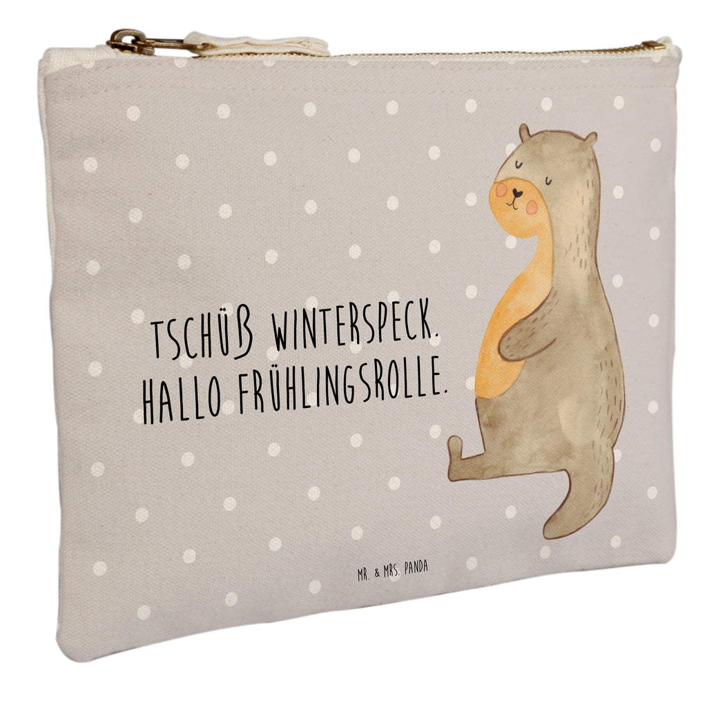 Schminktasche Otter Bauch Schminktasche, Kosmetiktasche, Kosmetikbeutel, Stiftemäppchen, Etui, Federmappe, Makeup, XXL, Schminketui, Kosmetiketui, Schlamperetui, Otter, Fischotter, Seeotter, Otter Seeotter See Otter