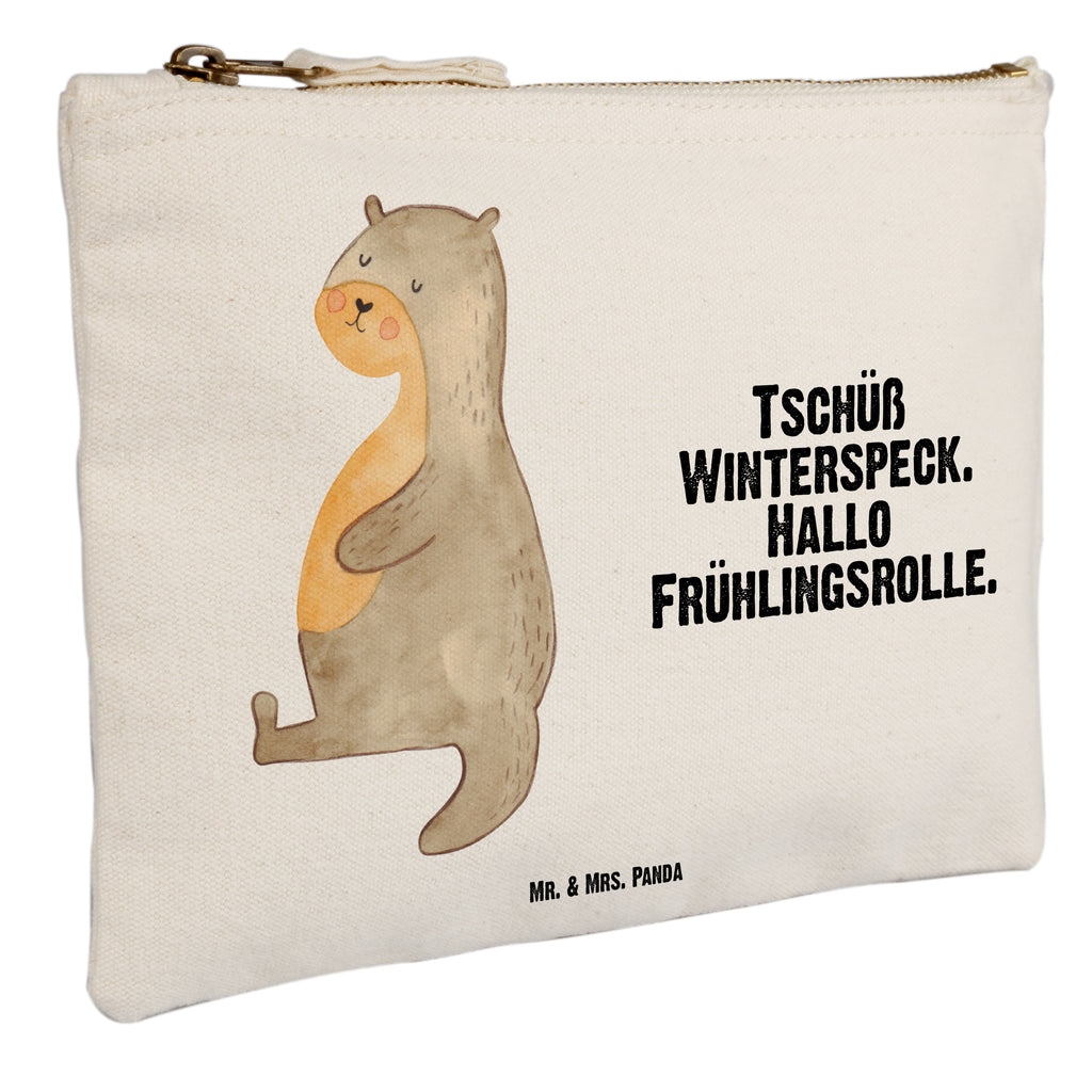 Schminktasche Otter Bauch Schminktasche, Kosmetiktasche, Kosmetikbeutel, Stiftemäppchen, Etui, Federmappe, Makeup, XXL, Schminketui, Kosmetiketui, Schlamperetui, Otter, Fischotter, Seeotter, Otter Seeotter See Otter
