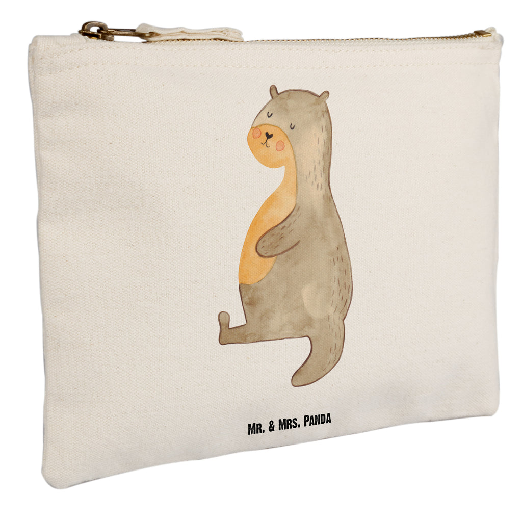 Schminktasche Otter Bauch Schminktasche, Kosmetiktasche, Kosmetikbeutel, Stiftemäppchen, Etui, Federmappe, Makeup, XXL, Schminketui, Kosmetiketui, Schlamperetui, Otter, Fischotter, Seeotter, Otter Seeotter See Otter
