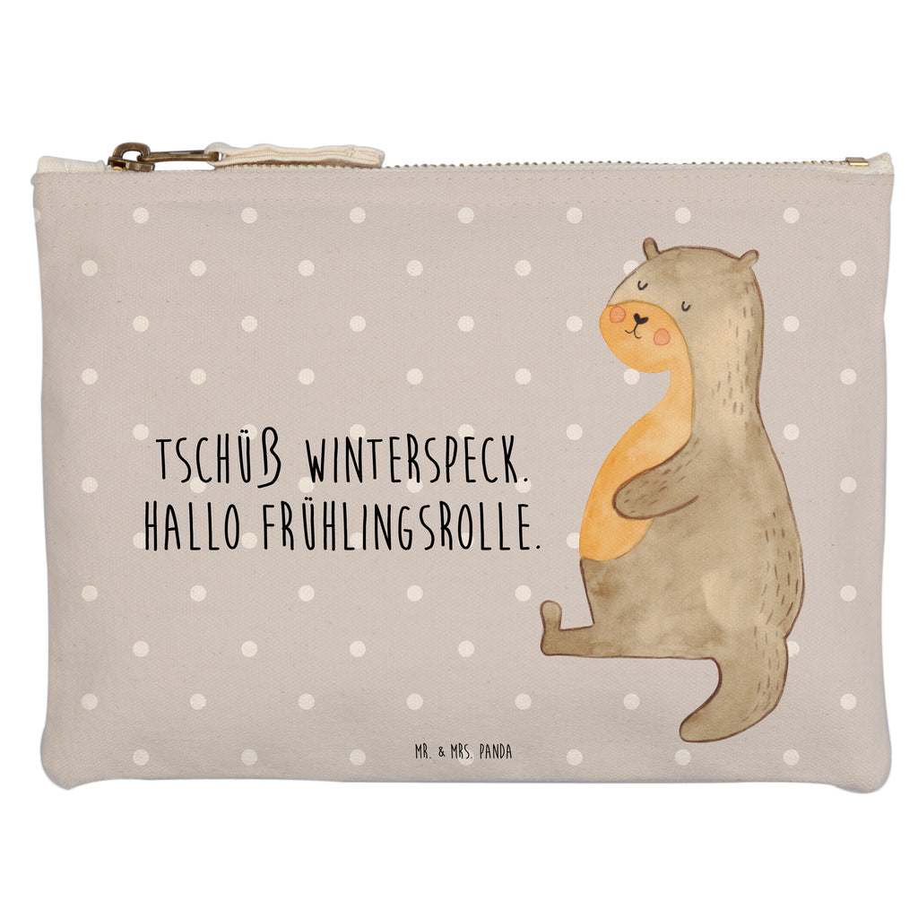 Schminktasche Otter Bauch Schminktasche, Kosmetiktasche, Kosmetikbeutel, Stiftemäppchen, Etui, Federmappe, Makeup, XXL, Schminketui, Kosmetiketui, Schlamperetui, Otter, Fischotter, Seeotter, Otter Seeotter See Otter