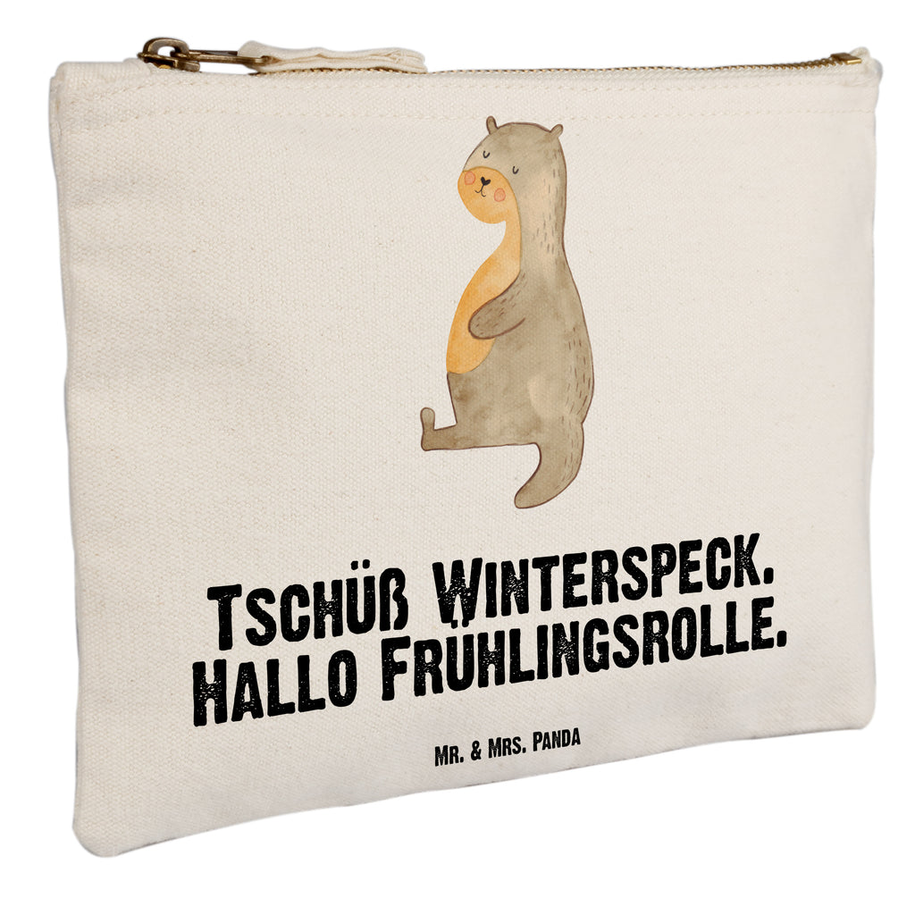 Schminktasche Otter Bauch Schminktasche, Kosmetiktasche, Kosmetikbeutel, Stiftemäppchen, Etui, Federmappe, Makeup, XXL, Schminketui, Kosmetiketui, Schlamperetui, Otter, Fischotter, Seeotter, Otter Seeotter See Otter