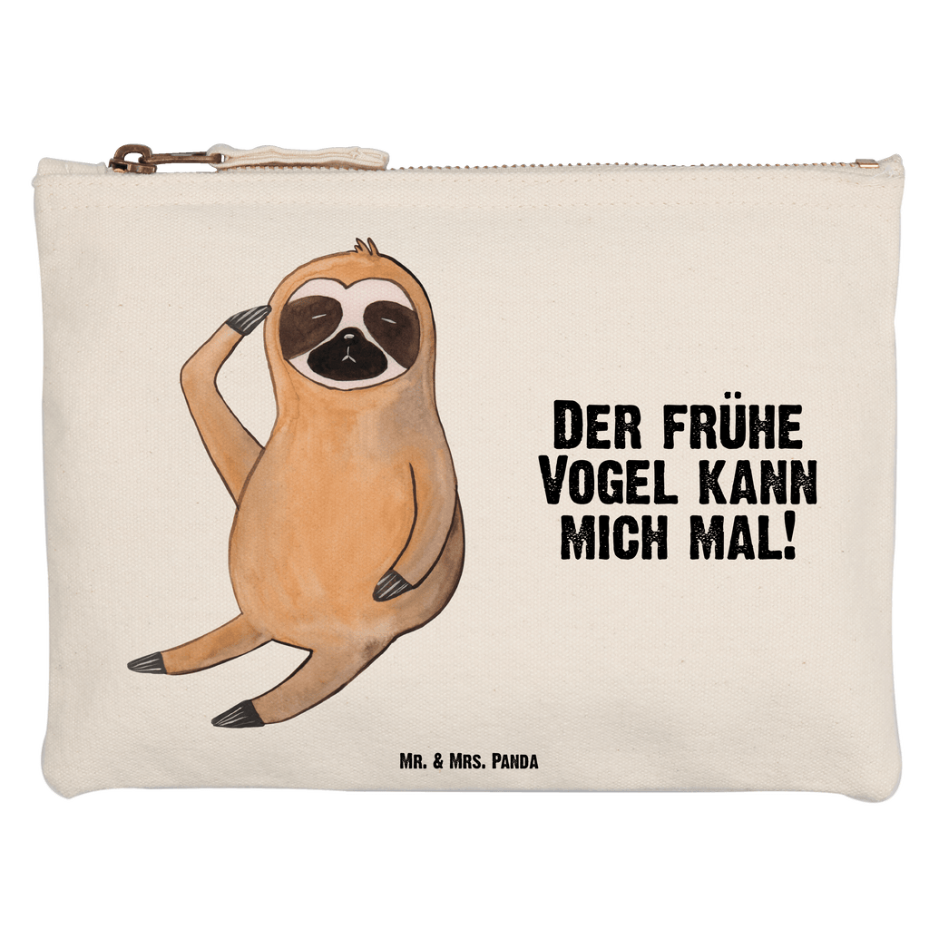 Schminktasche Faultier Vogel zeigen Schminktasche, Kosmetiktasche, Kosmetikbeutel, Stiftemäppchen, Etui, Federmappe, Makeup, XXL, Schminketui, Kosmetiketui, Schlamperetui, Faultier, Faultier Geschenk, Faultier Deko, Faultiere, faul, Lieblingstier, Spinner, früher Vogel, der frühe Vogel, Frühaufsteher, Morgenmuffel, Vogel, Faultierwelt