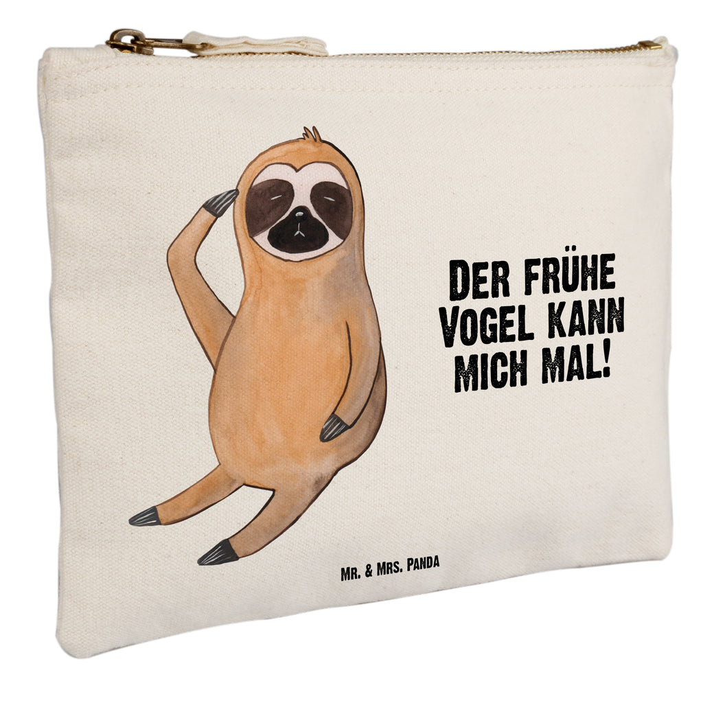 Schminktasche Faultier Vogel zeigen Schminktasche, Kosmetiktasche, Kosmetikbeutel, Stiftemäppchen, Etui, Federmappe, Makeup, XXL, Schminketui, Kosmetiketui, Schlamperetui, Faultier, Faultier Geschenk, Faultier Deko, Faultiere, faul, Lieblingstier, Spinner, früher Vogel, der frühe Vogel, Frühaufsteher, Morgenmuffel, Vogel, Faultierwelt