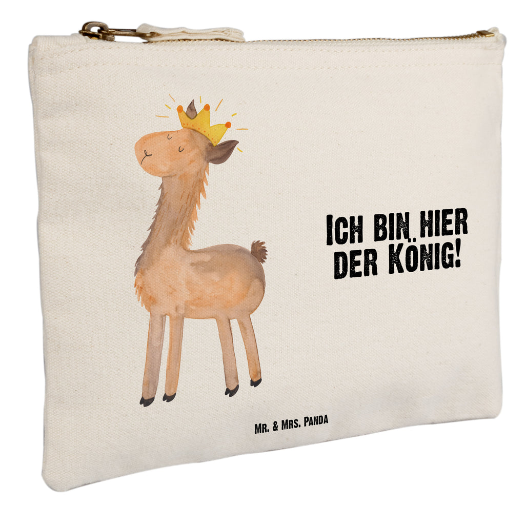 Schminktasche Lama König Schminktasche, Kosmetiktasche, Kosmetikbeutel, Stiftemäppchen, Etui, Federmappe, Makeup, XXL, Schminketui, Kosmetiketui, Schlamperetui, Lama, Alpaka, Lamas, König, Königin, Freundin, Mama, Papa, Büro Kollege, Kollegin, Chef, Vorgesetzter, Abi, Abitur