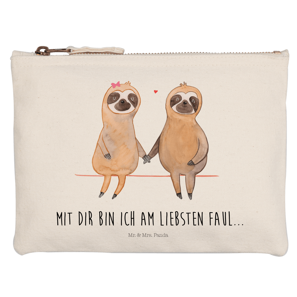 Schminktasche Faultier Pärchen Schminktasche, Kosmetiktasche, Kosmetikbeutel, Stiftemäppchen, Etui, Federmappe, Makeup, XXL, Schminketui, Kosmetiketui, Schlamperetui, Faultier, Faultier Geschenk, Faultier Deko, Faultiere, faul, Lieblingstier, Liebe, Liebespaar, Faultierliebe, Faultierpärchen, verliebt, verlobt, gemeinsam, relaxen, Pärchen, Beziehung, Langsamkeit