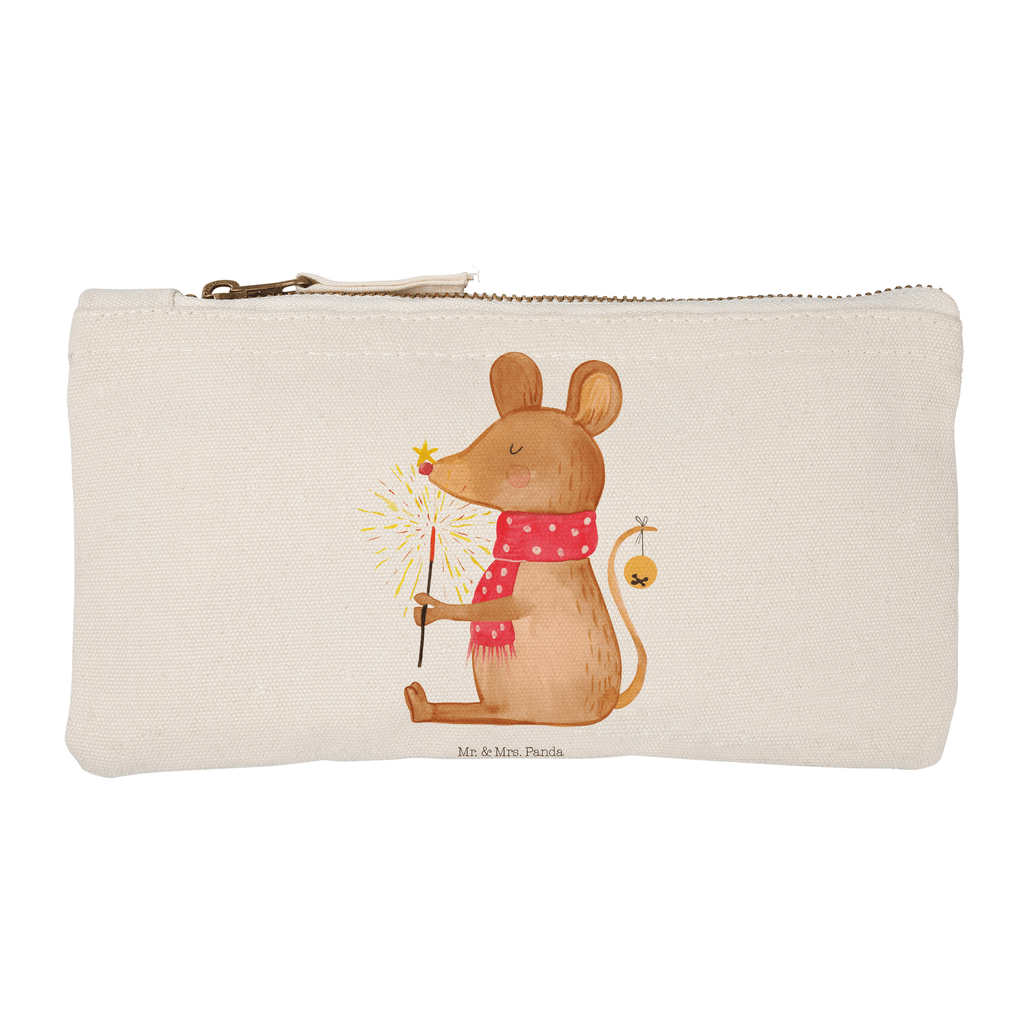 Schminktasche Weihnachtsmaus Schminktasche, Kosmetiktasche, Kosmetikbeutel, Stiftemäppchen, Etui, Federmappe, Makeup, XXL, Schminketui, Kosmetiketui, Schlamperetui, Winter, Weihnachten, Weihnachtsdeko, Nikolaus, Advent, Heiligabend, Wintermotiv, Frohe Weihnachten, Weihnachtsgruß, Weihnachtsmotiv, Maus, Mäuschen, Weihnachtswunder