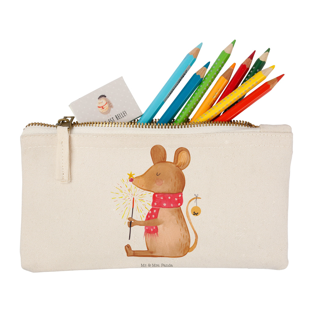 Schminktasche Weihnachtsmaus Schminktasche, Kosmetiktasche, Kosmetikbeutel, Stiftemäppchen, Etui, Federmappe, Makeup, XXL, Schminketui, Kosmetiketui, Schlamperetui, Winter, Weihnachten, Weihnachtsdeko, Nikolaus, Advent, Heiligabend, Wintermotiv, Frohe Weihnachten, Weihnachtsgruß, Weihnachtsmotiv, Maus, Mäuschen, Weihnachtswunder