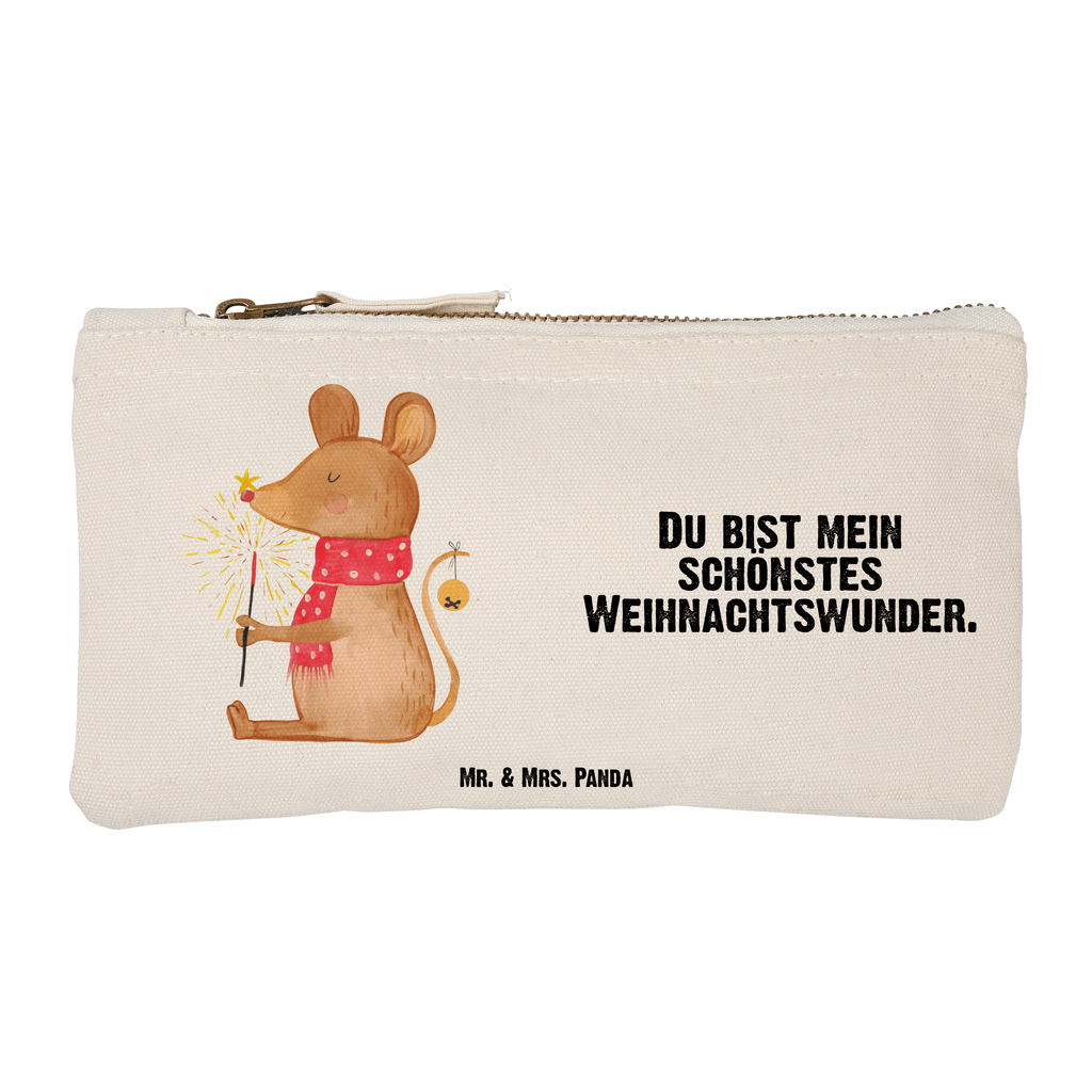 Schminktasche Weihnachtsmaus Schminktasche, Kosmetiktasche, Kosmetikbeutel, Stiftemäppchen, Etui, Federmappe, Makeup, XXL, Schminketui, Kosmetiketui, Schlamperetui, Winter, Weihnachten, Weihnachtsdeko, Nikolaus, Advent, Heiligabend, Wintermotiv, Frohe Weihnachten, Weihnachtsgruß, Weihnachtsmotiv, Maus, Mäuschen, Weihnachtswunder