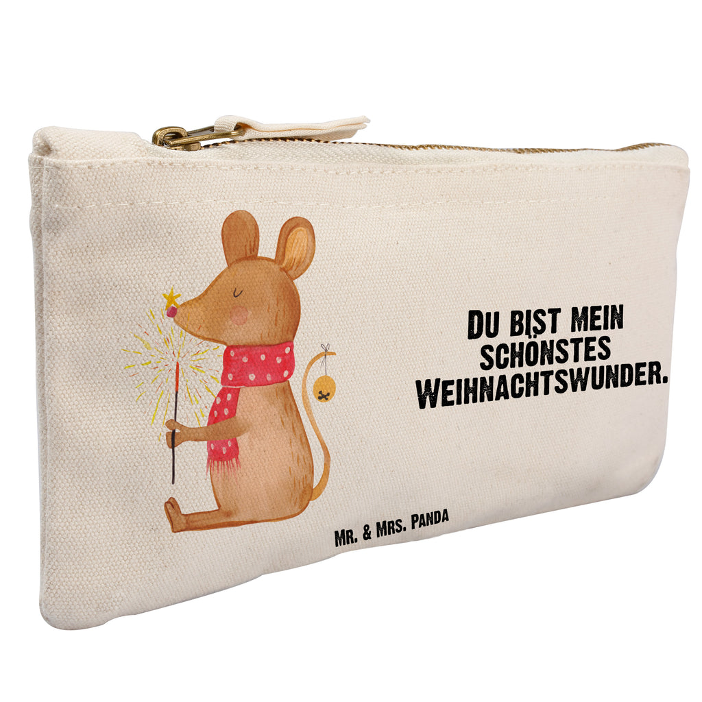 Schminktasche Weihnachtsmaus Schminktasche, Kosmetiktasche, Kosmetikbeutel, Stiftemäppchen, Etui, Federmappe, Makeup, XXL, Schminketui, Kosmetiketui, Schlamperetui, Winter, Weihnachten, Weihnachtsdeko, Nikolaus, Advent, Heiligabend, Wintermotiv, Frohe Weihnachten, Weihnachtsgruß, Weihnachtsmotiv, Maus, Mäuschen, Weihnachtswunder