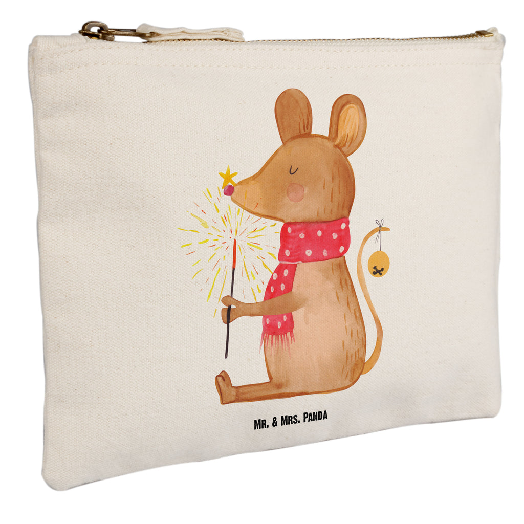Schminktasche Weihnachtsmaus Schminktasche, Kosmetiktasche, Kosmetikbeutel, Stiftemäppchen, Etui, Federmappe, Makeup, XXL, Schminketui, Kosmetiketui, Schlamperetui, Winter, Weihnachten, Weihnachtsdeko, Nikolaus, Advent, Heiligabend, Wintermotiv, Frohe Weihnachten, Weihnachtsgruß, Weihnachtsmotiv, Maus, Mäuschen, Weihnachtswunder