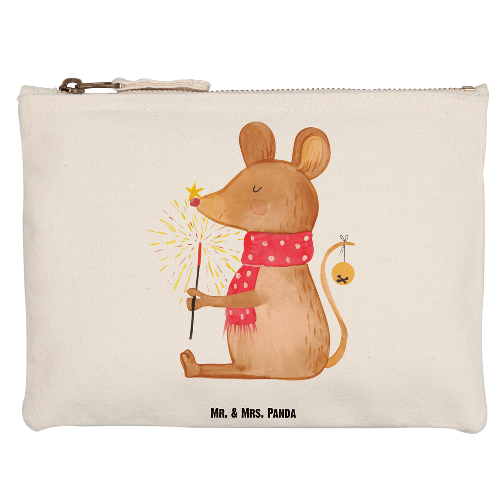 Schminktasche Weihnachtsmaus Schminktasche, Kosmetiktasche, Kosmetikbeutel, Stiftemäppchen, Etui, Federmappe, Makeup, XXL, Schminketui, Kosmetiketui, Schlamperetui, Winter, Weihnachten, Weihnachtsdeko, Nikolaus, Advent, Heiligabend, Wintermotiv, Frohe Weihnachten, Weihnachtsgruß, Weihnachtsmotiv, Maus, Mäuschen, Weihnachtswunder