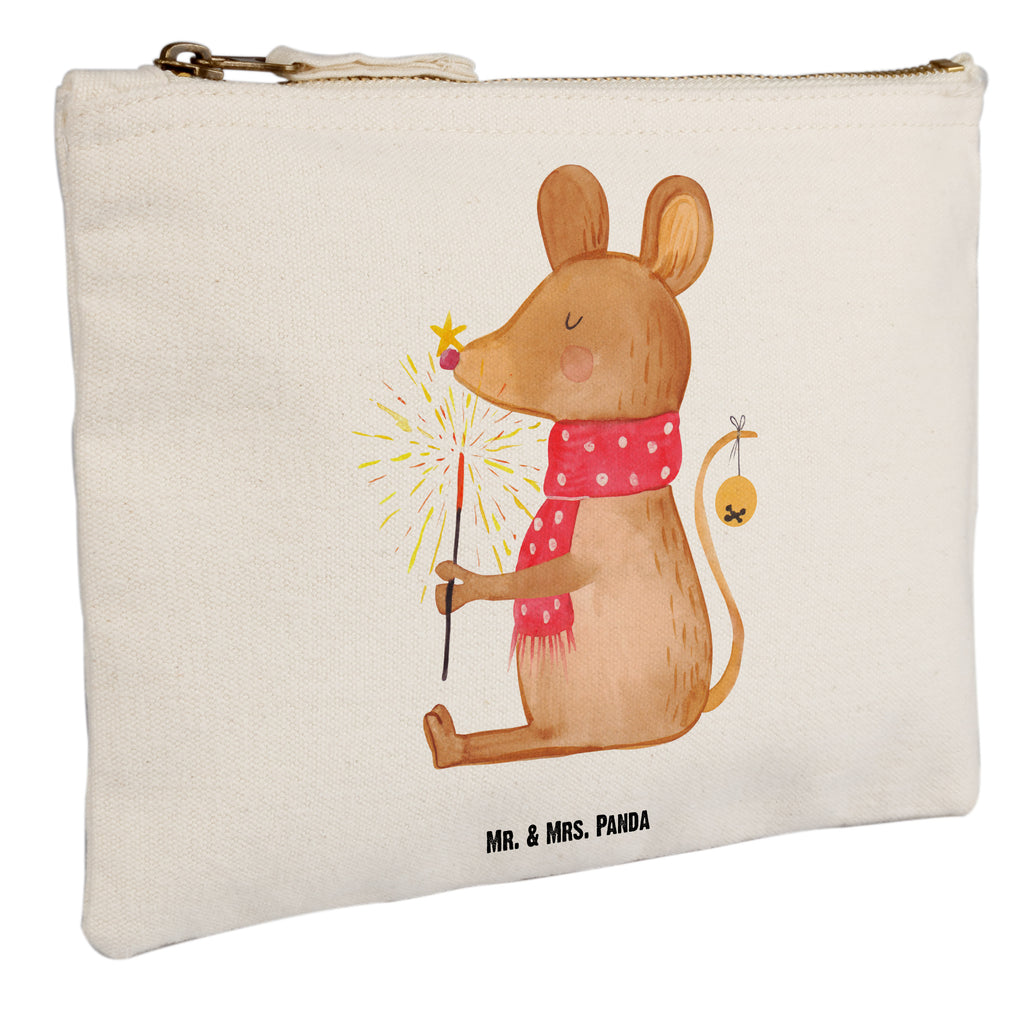 Schminktasche Weihnachtsmaus Schminktasche, Kosmetiktasche, Kosmetikbeutel, Stiftemäppchen, Etui, Federmappe, Makeup, XXL, Schminketui, Kosmetiketui, Schlamperetui, Winter, Weihnachten, Weihnachtsdeko, Nikolaus, Advent, Heiligabend, Wintermotiv, Frohe Weihnachten, Weihnachtsgruß, Weihnachtsmotiv, Maus, Mäuschen, Weihnachtswunder