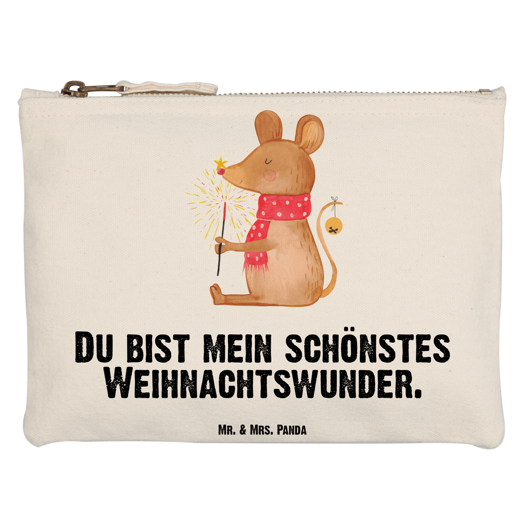 Schminktasche Weihnachtsmaus Schminktasche, Kosmetiktasche, Kosmetikbeutel, Stiftemäppchen, Etui, Federmappe, Makeup, XXL, Schminketui, Kosmetiketui, Schlamperetui, Winter, Weihnachten, Weihnachtsdeko, Nikolaus, Advent, Heiligabend, Wintermotiv, Frohe Weihnachten, Weihnachtsgruß, Weihnachtsmotiv, Maus, Mäuschen, Weihnachtswunder
