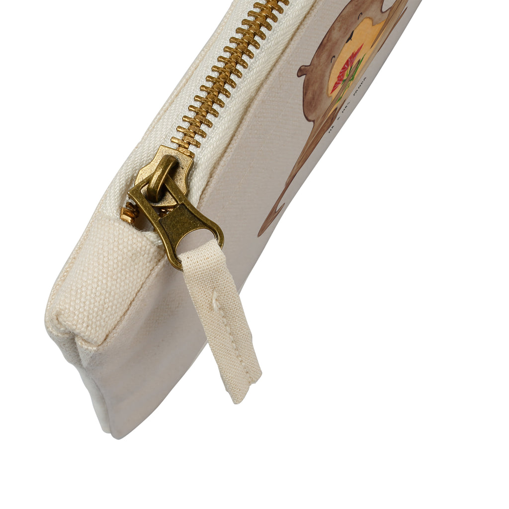 Schminktasche Otter Blumenstrauß Schminktasche, Kosmetiktasche, Kosmetikbeutel, Stiftemäppchen, Etui, Federmappe, Makeup, XXL, Schminketui, Kosmetiketui, Schlamperetui, Otter, Fischotter, Seeotter, Otter Seeotter See Otter