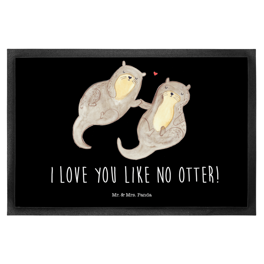 Fußmatte Otter händchenhaltend Otter Seeotter See Otter Türvorleger, Schmutzmatte, Fußabtreter, Matte, Schmutzfänger, Fußabstreifer, Schmutzfangmatte, Türmatte, Motivfußmatte,  Haustürmatte, Vorleger  Otter,  Fischotter,  Seeotter