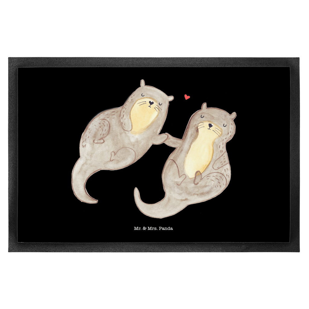 Fußmatte Otter händchenhaltend Otter Seeotter See Otter Türvorleger, Schmutzmatte, Fußabtreter, Matte, Schmutzfänger, Fußabstreifer, Schmutzfangmatte, Türmatte, Motivfußmatte,  Haustürmatte, Vorleger  Otter,  Fischotter,  Seeotter