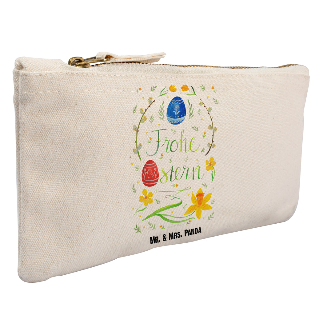 Schminktasche Frohe Ostern Schminktasche, Kosmetiktasche, Kosmetikbeutel, Stiftemäppchen, Etui, Federmappe, Makeup, XXL, Schminketui, Kosmetiketui, Schlamperetui, Ostern, Osterhase, Ostergeschenke, Osternest, Osterdeko, Geschenk zu Ostern, Frohe Ostern, Ostergrüße, Osterblume, Osterei, bemalte Ostereier, Weidenkätzchen. Lettering