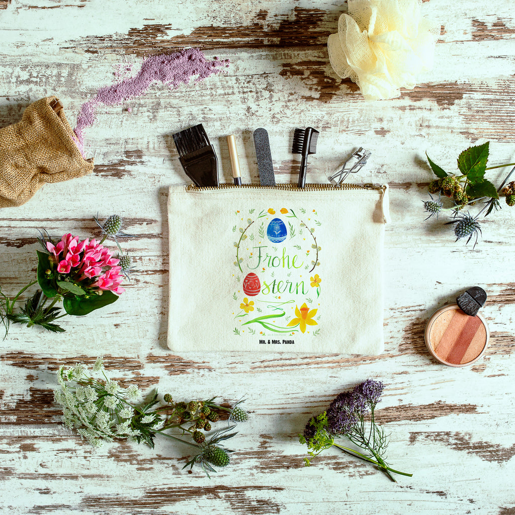 Schminktasche Frohe Ostern Schminktasche, Kosmetiktasche, Kosmetikbeutel, Stiftemäppchen, Etui, Federmappe, Makeup, XXL, Schminketui, Kosmetiketui, Schlamperetui, Ostern, Osterhase, Ostergeschenke, Osternest, Osterdeko, Geschenk zu Ostern, Frohe Ostern, Ostergrüße, Osterblume, Osterei, bemalte Ostereier, Weidenkätzchen. Lettering