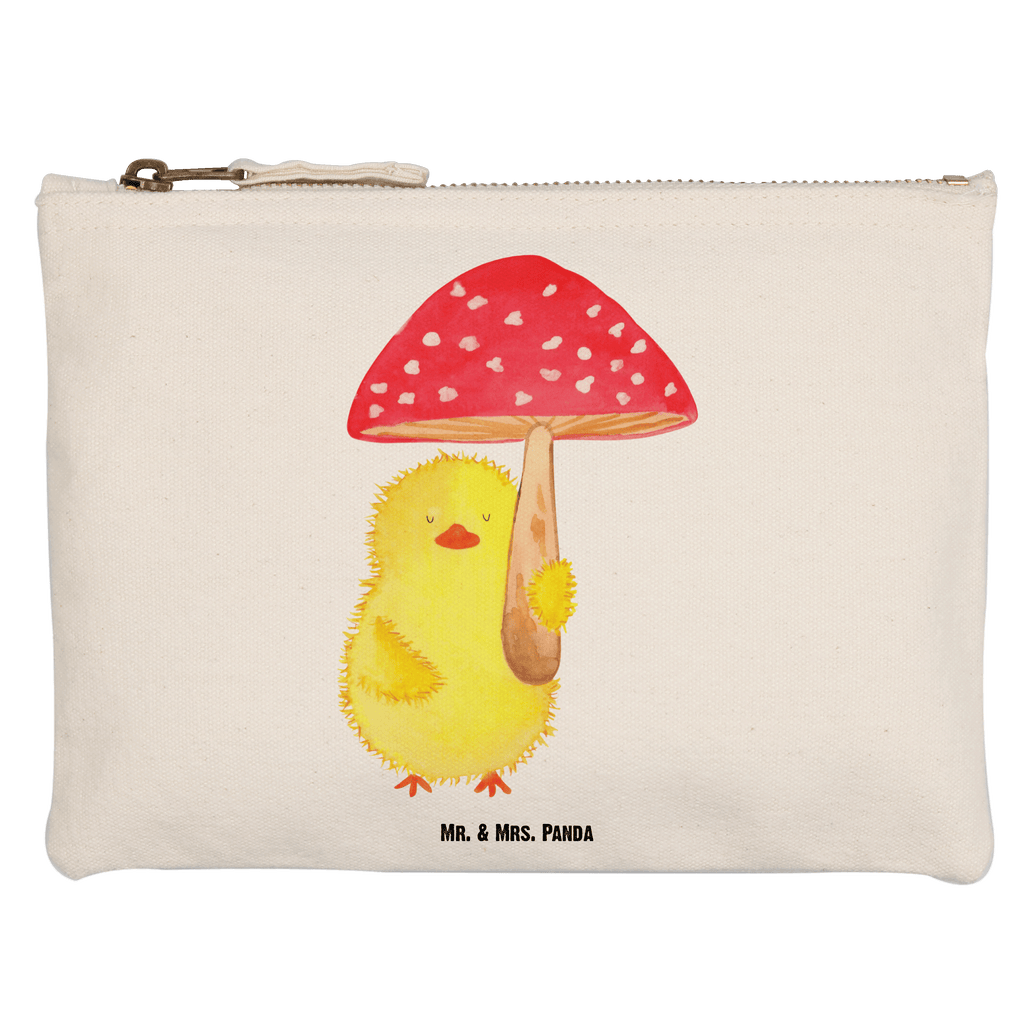 Schminktasche Küken Fliegenpilz Schminktasche, Kosmetiktasche, Kosmetikbeutel, Stiftemäppchen, Etui, Federmappe, Makeup, XXL, Schminketui, Kosmetiketui, Schlamperetui, Ostern, Osterhase, Ostergeschenke, Osternest, Osterdeko, Geschenk zu Ostern, Küken, Fliegenpilz, Glückspilz, Frohe Ostern, Ostergrüße