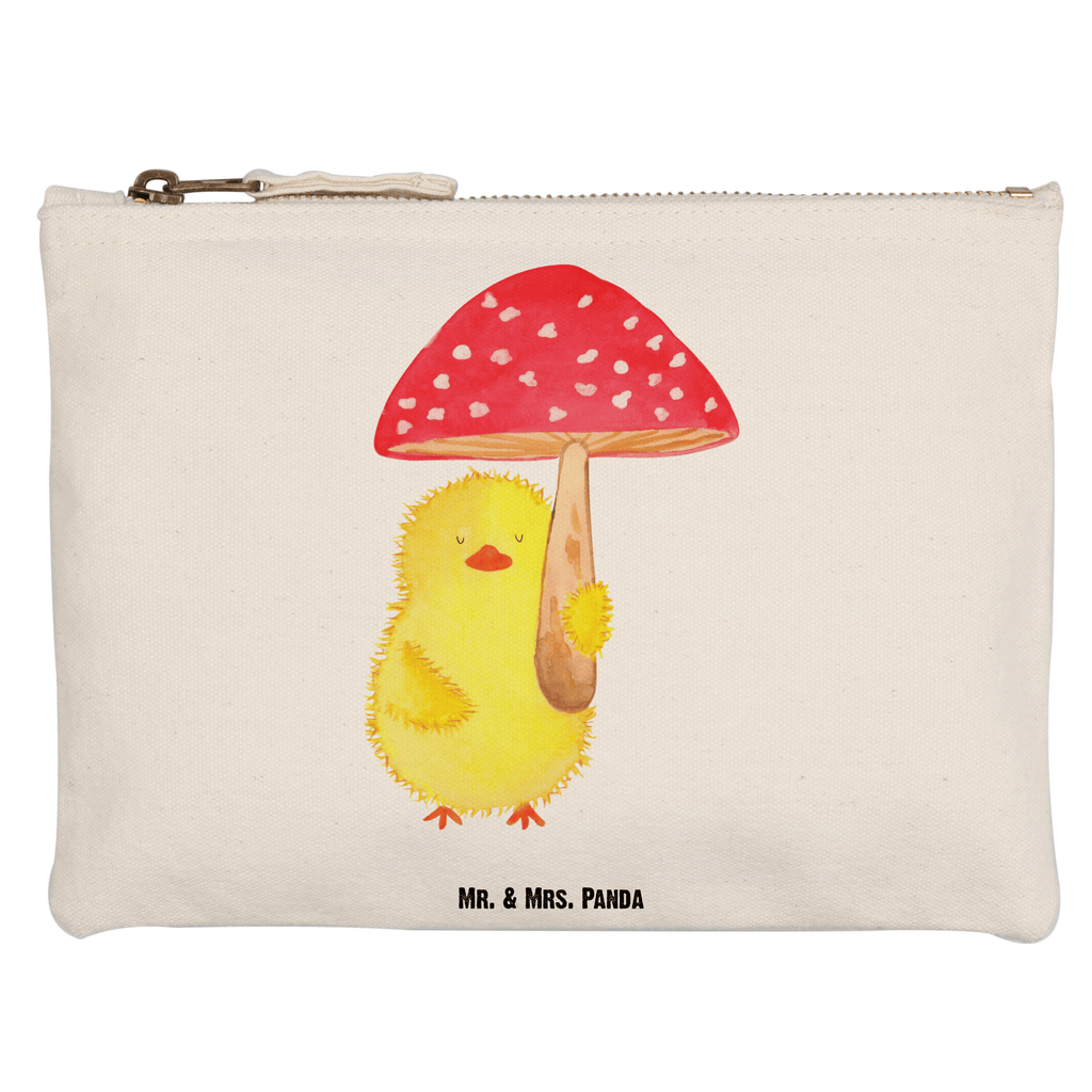 Schminktasche Küken Fliegenpilz Schminktasche, Kosmetiktasche, Kosmetikbeutel, Stiftemäppchen, Etui, Federmappe, Makeup, XXL, Schminketui, Kosmetiketui, Schlamperetui, Ostern, Osterhase, Ostergeschenke, Osternest, Osterdeko, Geschenk zu Ostern, Küken, Fliegenpilz, Glückspilz, Frohe Ostern, Ostergrüße