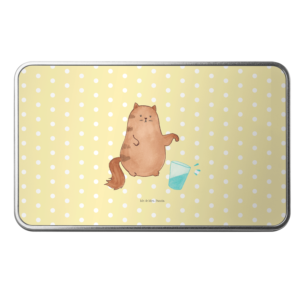 Metalldose rechteckig Katze Wasserglas Blechdose, Metalldose, Blechbox, Container, Keksdose, Vorratsdose, Vorratsbox, Döschen, Versperbox, Vesperdose, Aufbewahrungsdose, Aufbewahrungsbox, Aluminiumdose, Dose, Katze, Katzenmotiv, Katzenfan, Katzendeko, Katzenfreund, Katzenliebhaber, Katzenprodukte, Katzenartikel, Katzenaccessoires, Katzensouvenirs, Katzenliebhaberprodukte, Katzenmotive, Katzen, Kater, Mietze, Cat, Cats, Katzenhalter, Katzenbesitzerin, Haustier, Wasser, Glas