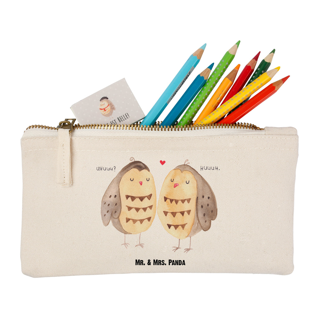 Schminktasche Eule Liebe Schminktasche, Kosmetiktasche, Kosmetikbeutel, Stiftemäppchen, Etui, Federmappe, Makeup, XXL, Schminketui, Kosmetiketui, Schlamperetui, Eule, Eule Deko, Liebe, Hochzeit Spruch, Owl, All you need is love, Liebe Spruch, Freundin Geschenk, Freund, Wortspiel lustig