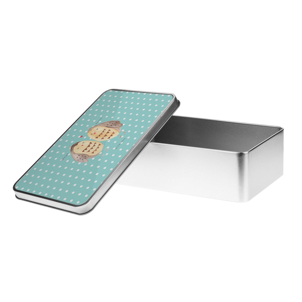 Metalldose rechteckig Eule Liebe Blechdose, Metalldose, Blechbox, Container, Keksdose, Vorratsdose, Vorratsbox, Döschen, Versperbox, Vesperdose, Aufbewahrungsdose, Aufbewahrungsbox, Aluminiumdose, Dose, Eule, Eule Deko, Liebe, Hochzeit Spruch, Owl, All you need is love, Liebe Spruch, Freundin Geschenk, Freund, Wortspiel lustig