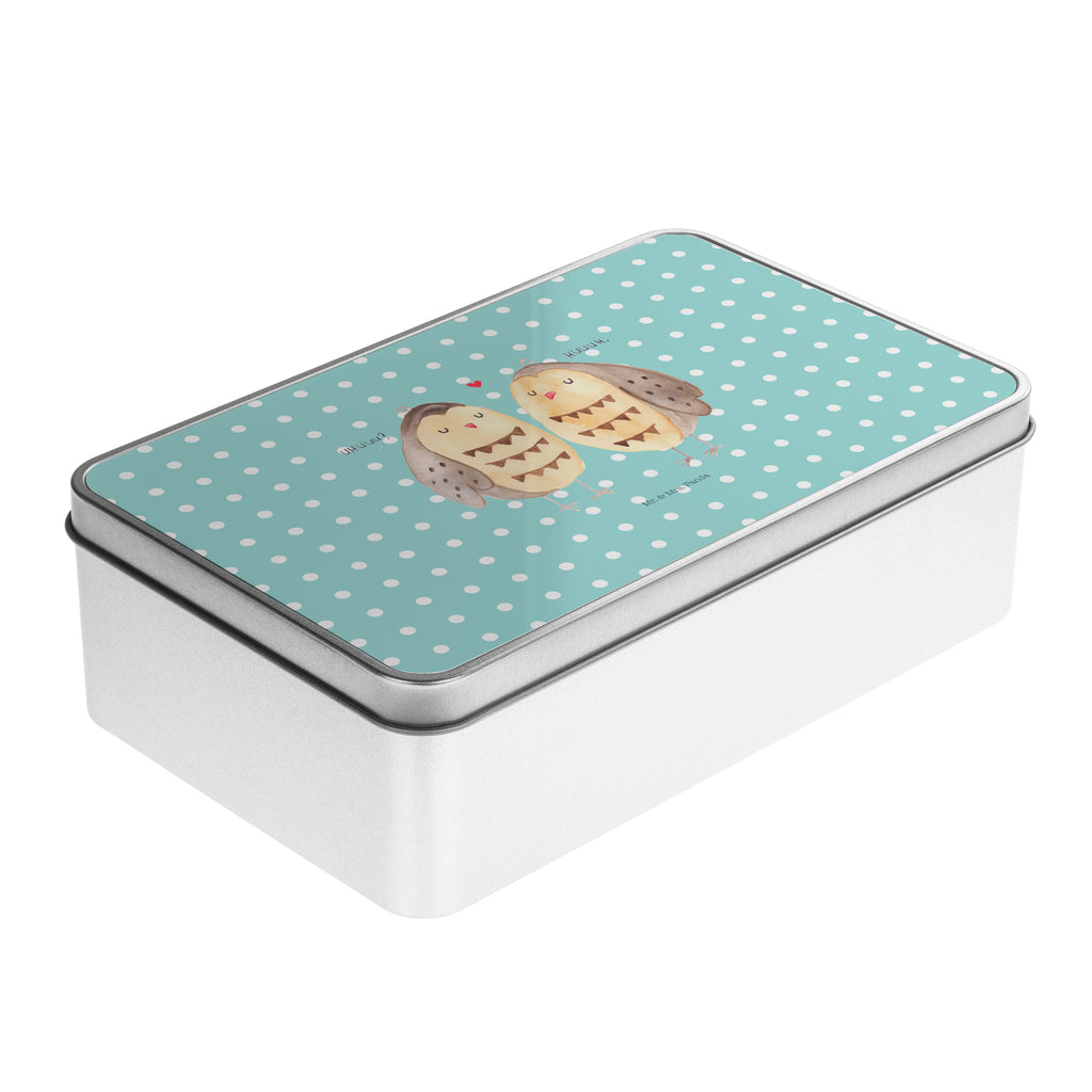 Metalldose rechteckig Eule Liebe Blechdose, Metalldose, Blechbox, Container, Keksdose, Vorratsdose, Vorratsbox, Döschen, Versperbox, Vesperdose, Aufbewahrungsdose, Aufbewahrungsbox, Aluminiumdose, Dose, Eule, Eule Deko, Liebe, Hochzeit Spruch, Owl, All you need is love, Liebe Spruch, Freundin Geschenk, Freund, Wortspiel lustig